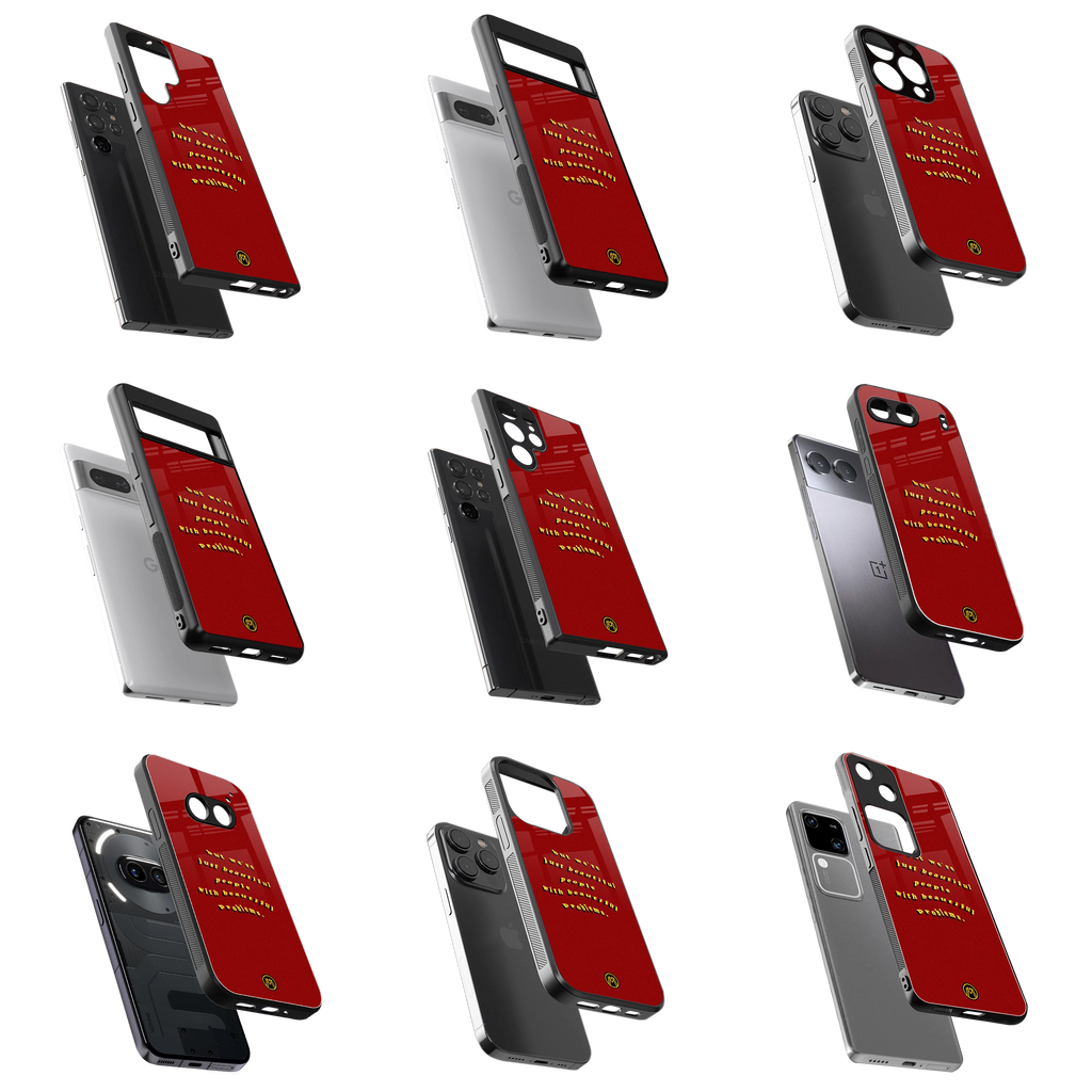 Durable Glass Back Mobile Case for iPhone, Samsung, OnePlus, Google Pixel, Redmi, Vivo, Oppo
