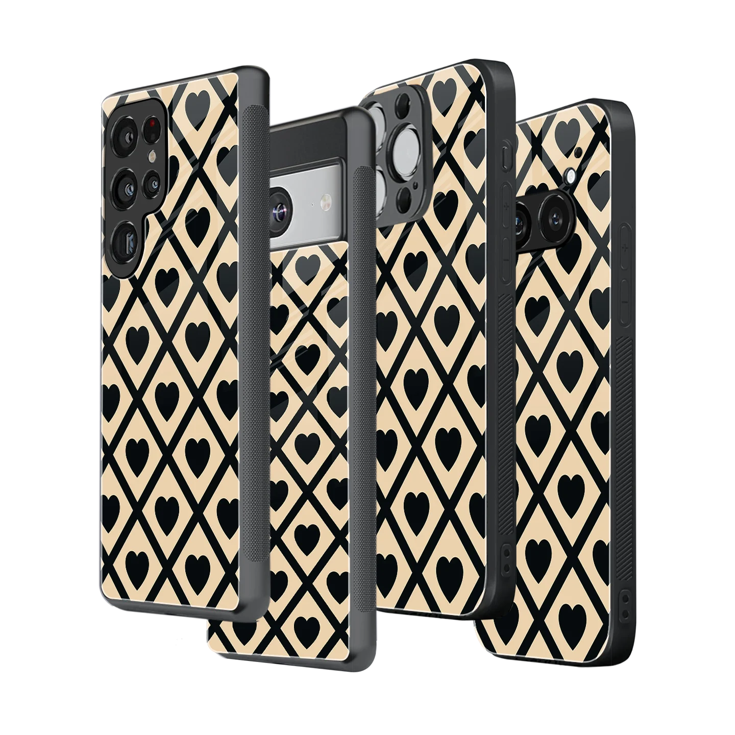 Stylish Glass Back Case for All Smartphones iPhone, Samsung, OnePlus, Pixel, Redmi, Oppo, Vivo, Motorola