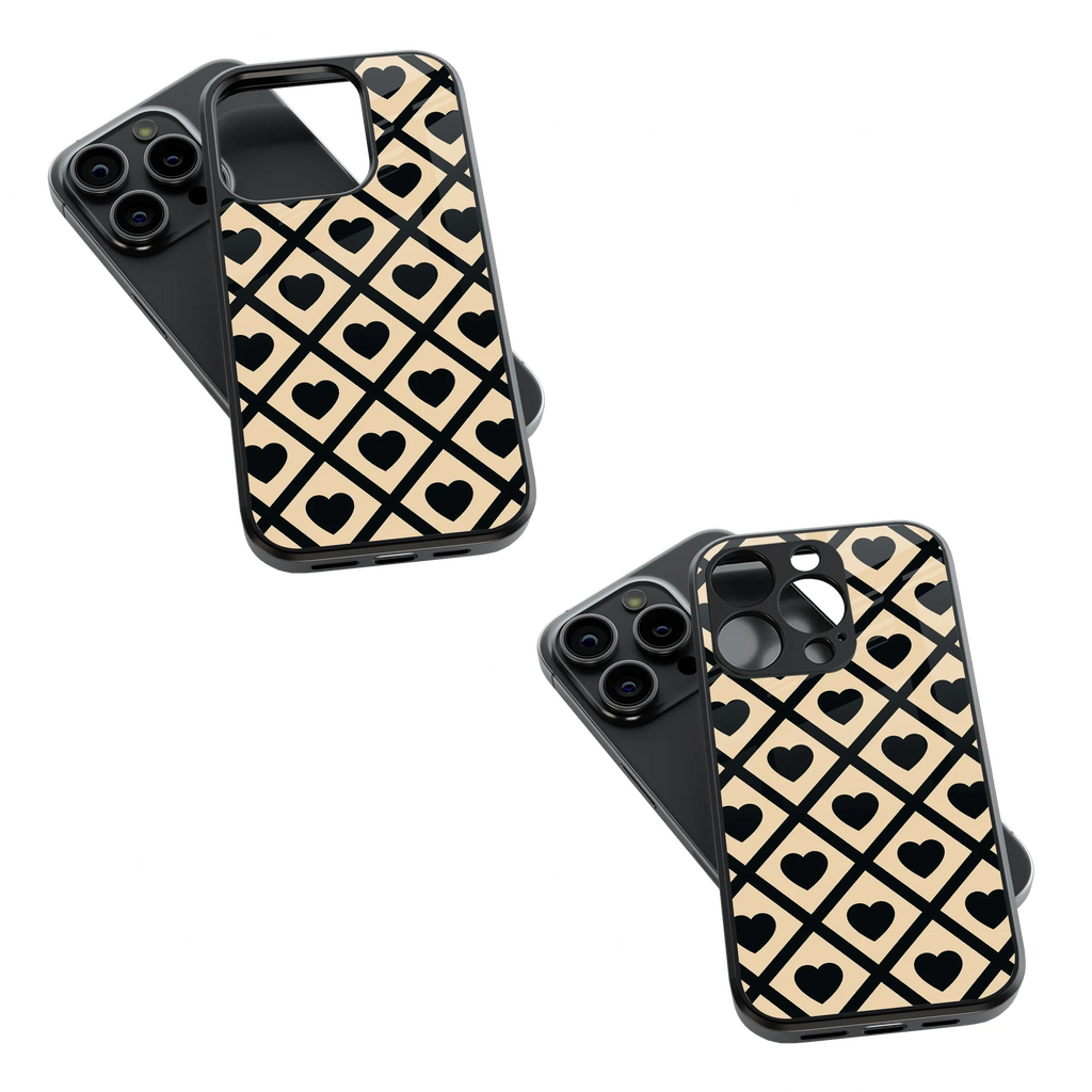 Trendy Glass Back Mobile Case for iPhone, Samsung, Redmi, OnePlus, Google Pixel, Motorola