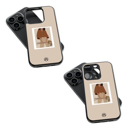 Trendy Glass Back Mobile Case for iPhone, Samsung, Redmi, OnePlus, Google Pixel, Motorola