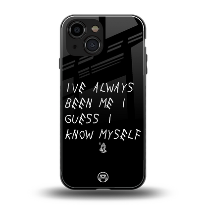being myself back phone cover | glass case for iphone 13 mini