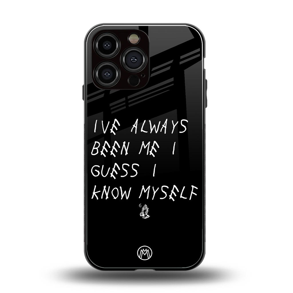 being myself back phone cover | glass case for iphone 13 pro max