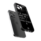 being myself back phone cover | glass case for iphone 13 pro max