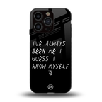 being myself back phone cover | glass case for iphone 13 pro