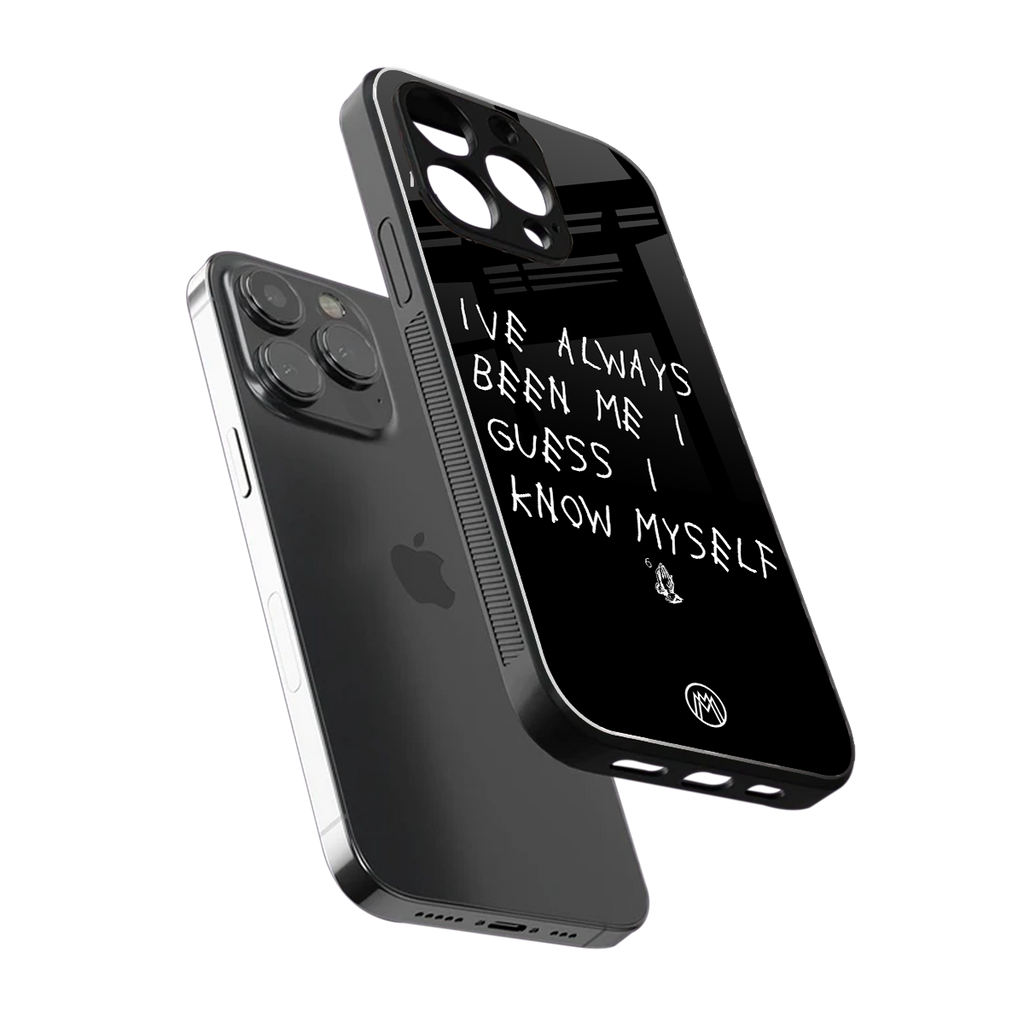 being myself back phone cover | glass case for iphone 13 pro