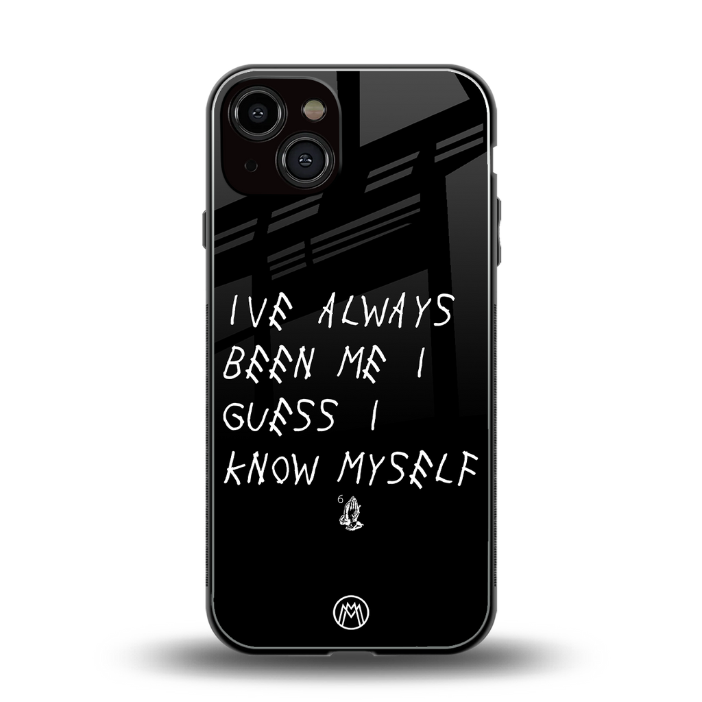 being myself back phone cover | glass case for iphone 13