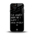 being myself back phone cover | glass case for iphone 13