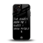 being myself back phone cover | glass case for iphone 13