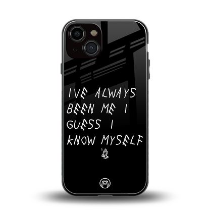 being myself back phone cover | glass case for iphone 13