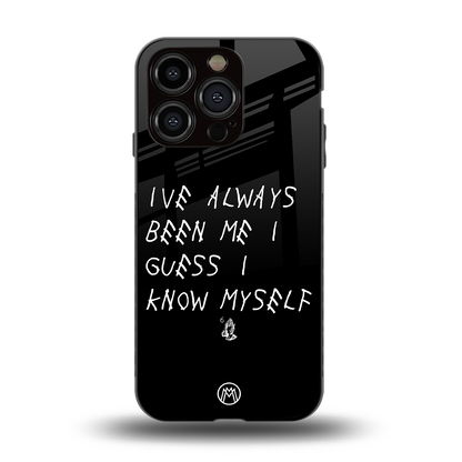 being myself back phone cover | glass case for iphone 15 pro