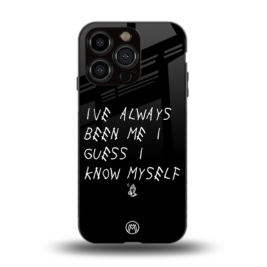 being myself back phone cover | glass case for iphone 15 pro