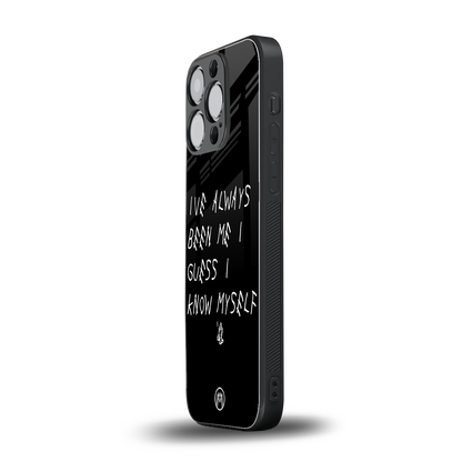 being myself back phone cover | glass case for iphone 15 pro