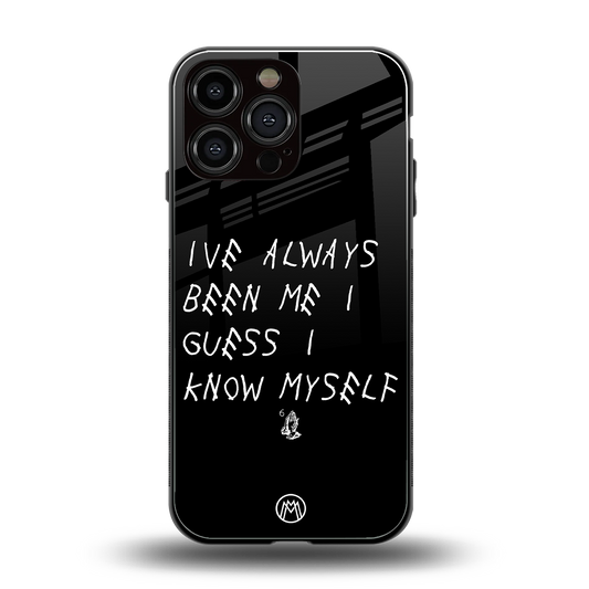 being myself back phone cover | glass case for iphone 16 pro max
