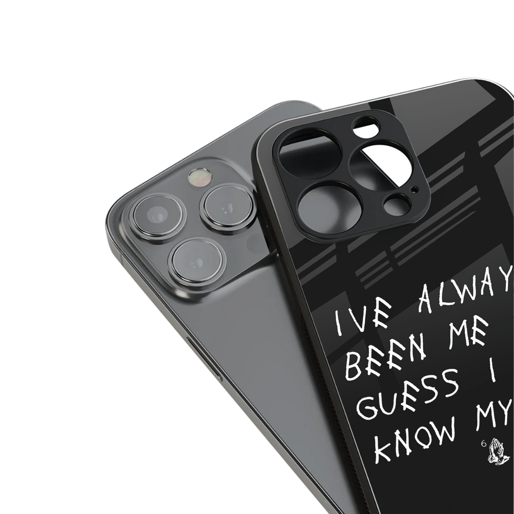 being myself back phone cover | glass case for iphone 13 pro