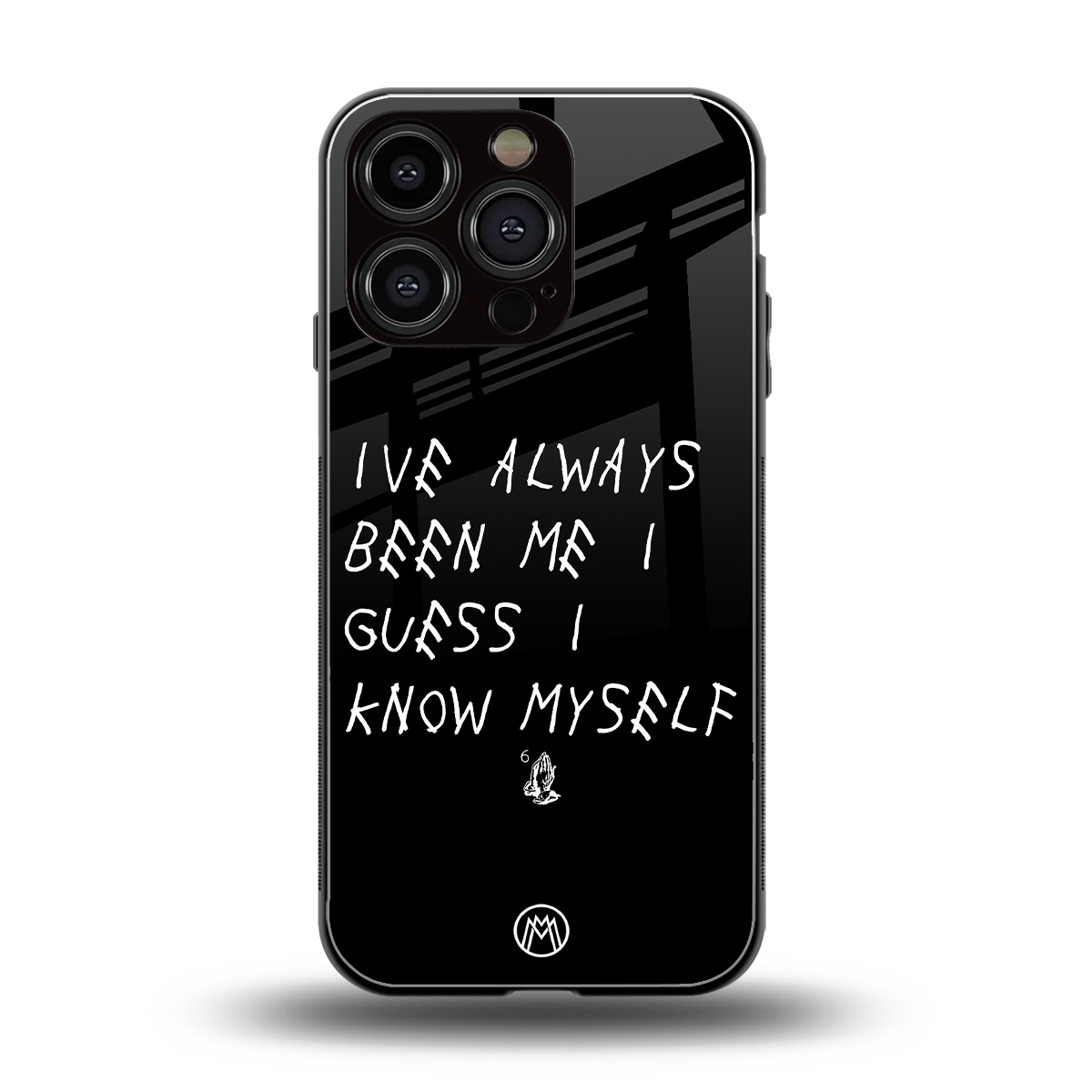being myself back phone cover | glass case for iphone 16 pro