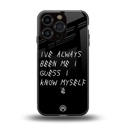being myself back phone cover | glass case for iphone 16 pro