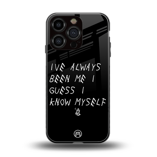 being myself back phone cover | glass case for iphone 16 pro