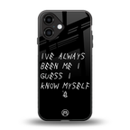 being myself back phone cover | glass case for iphone 16