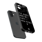 being myself back phone cover | glass case for iphone 16