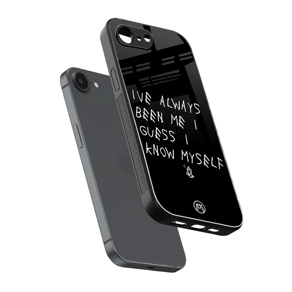 being myself back phone cover | glass case for iphone 16e