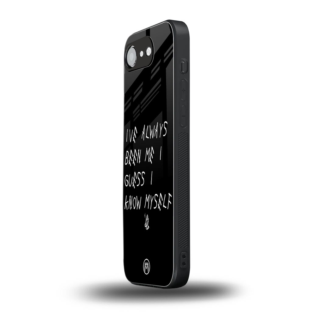 being myself back phone cover | glass case for iphone 16e