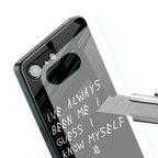 being myself back phone cover | glass case for iphone 16e