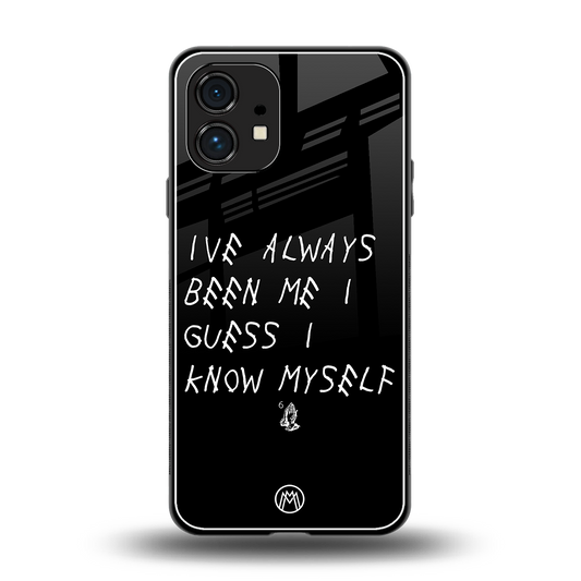 being myself back phone cover | glass case for nothing phone 1