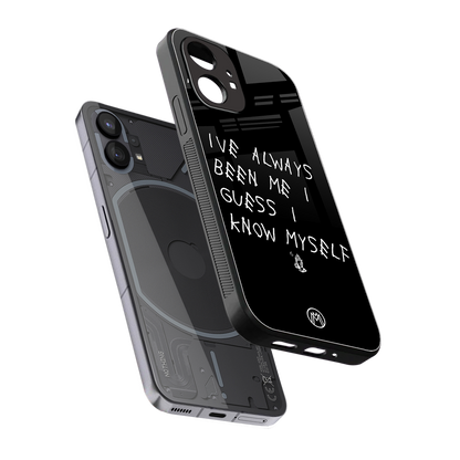 being myself back phone cover | glass case for nothing phone 1