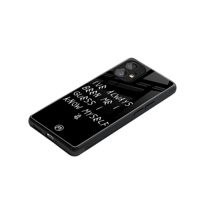 being myself back phone cover | glass case for nothing phone 1