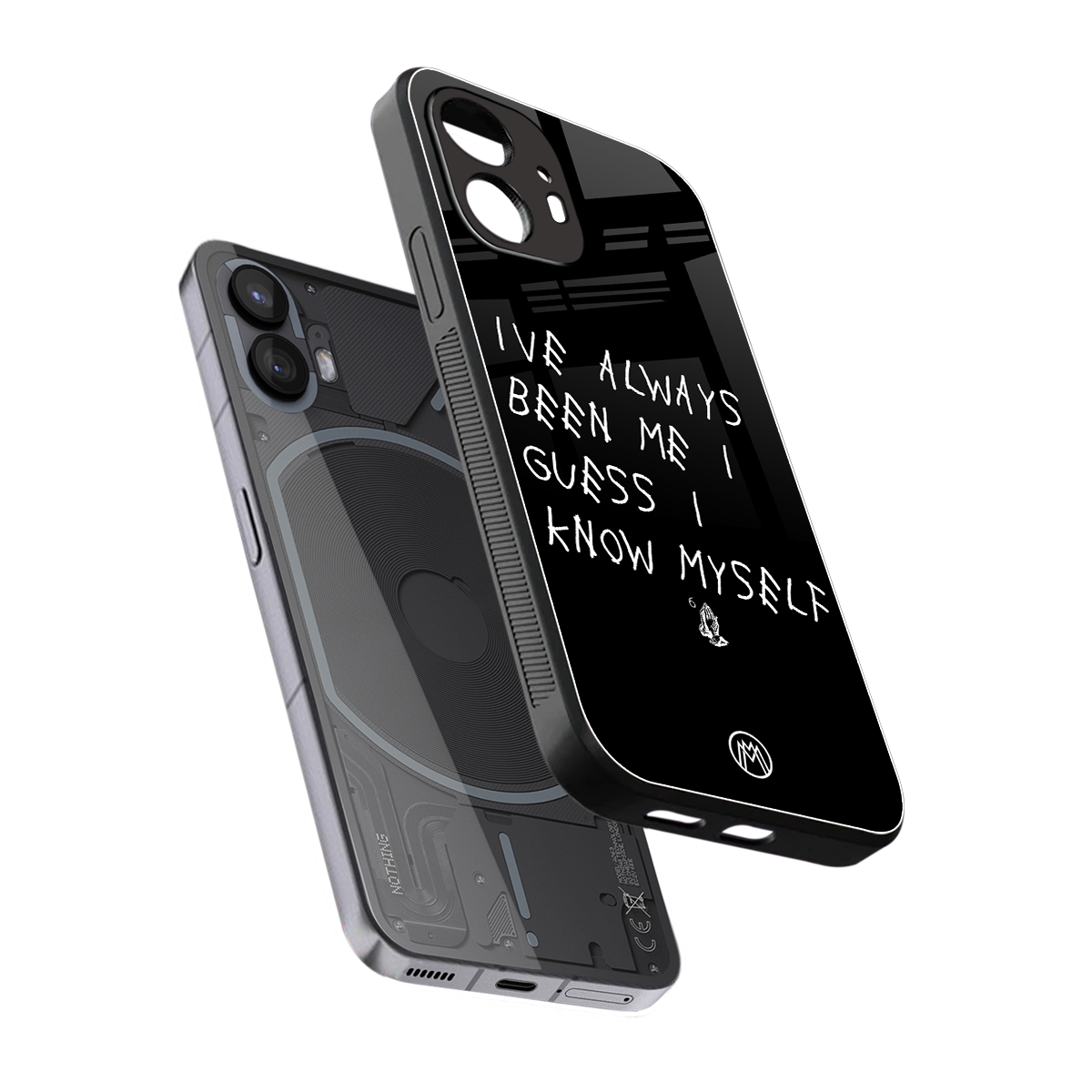 being myself back phone cover | glass case for nothing phone 2