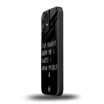 being myself back phone cover | glass case for nothing phone 2