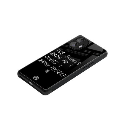 being myself back phone cover | glass case for nothing phone 2