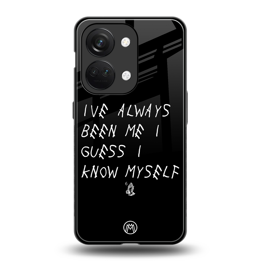 being myself back phone cover | glass case for oneplus nord 3