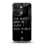 being myself back phone cover | glass case for oneplus nord 3