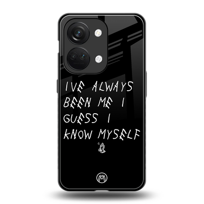 being myself back phone cover | glass case for oneplus nord 3