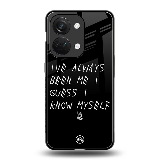 being myself back phone cover | glass case for oneplus nord 3