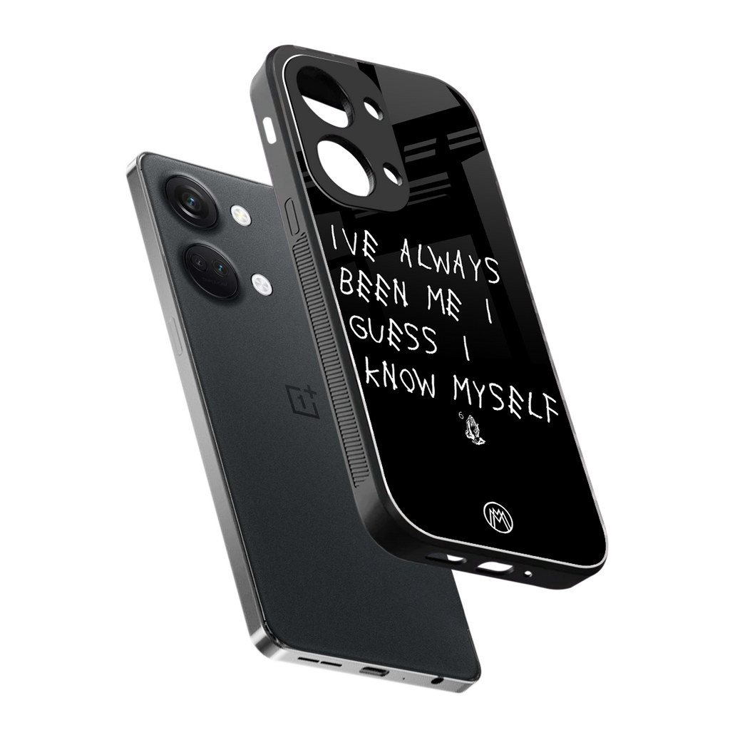 being myself back phone cover | glass case for oneplus nord 3