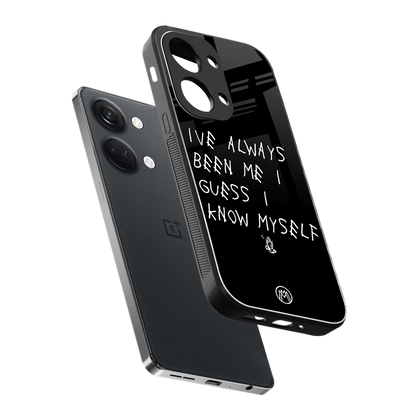 being myself back phone cover | glass case for oneplus nord 3