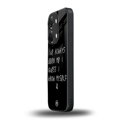 being myself back phone cover | glass case for oneplus nord 3