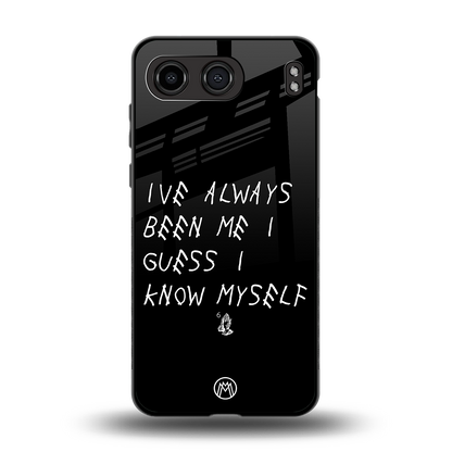 being myself back phone cover | glass case for oneplus nord 4