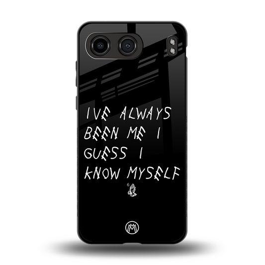 being myself back phone cover | glass case for oneplus nord 4