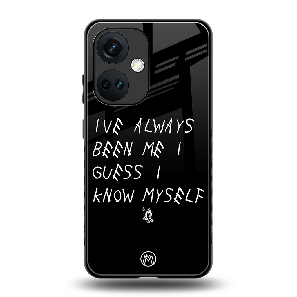 being myself back phone cover | glass case for oneplus nord ce 3