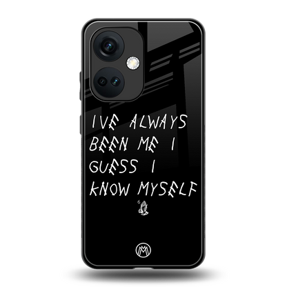 being myself back phone cover | glass case for oneplus nord ce 3