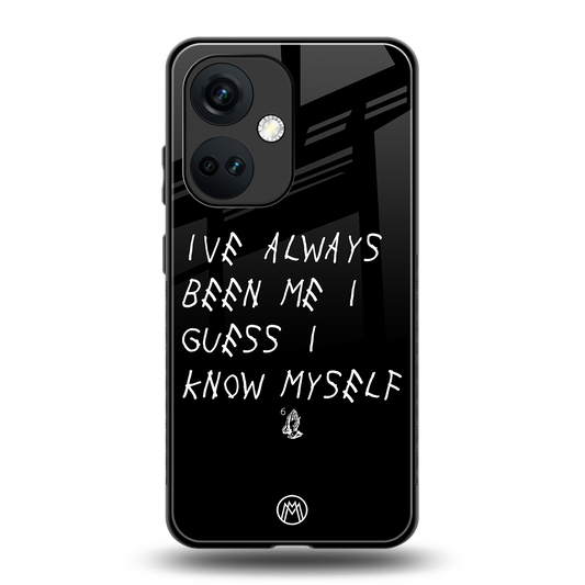being myself back phone cover | glass case for oneplus nord ce 3