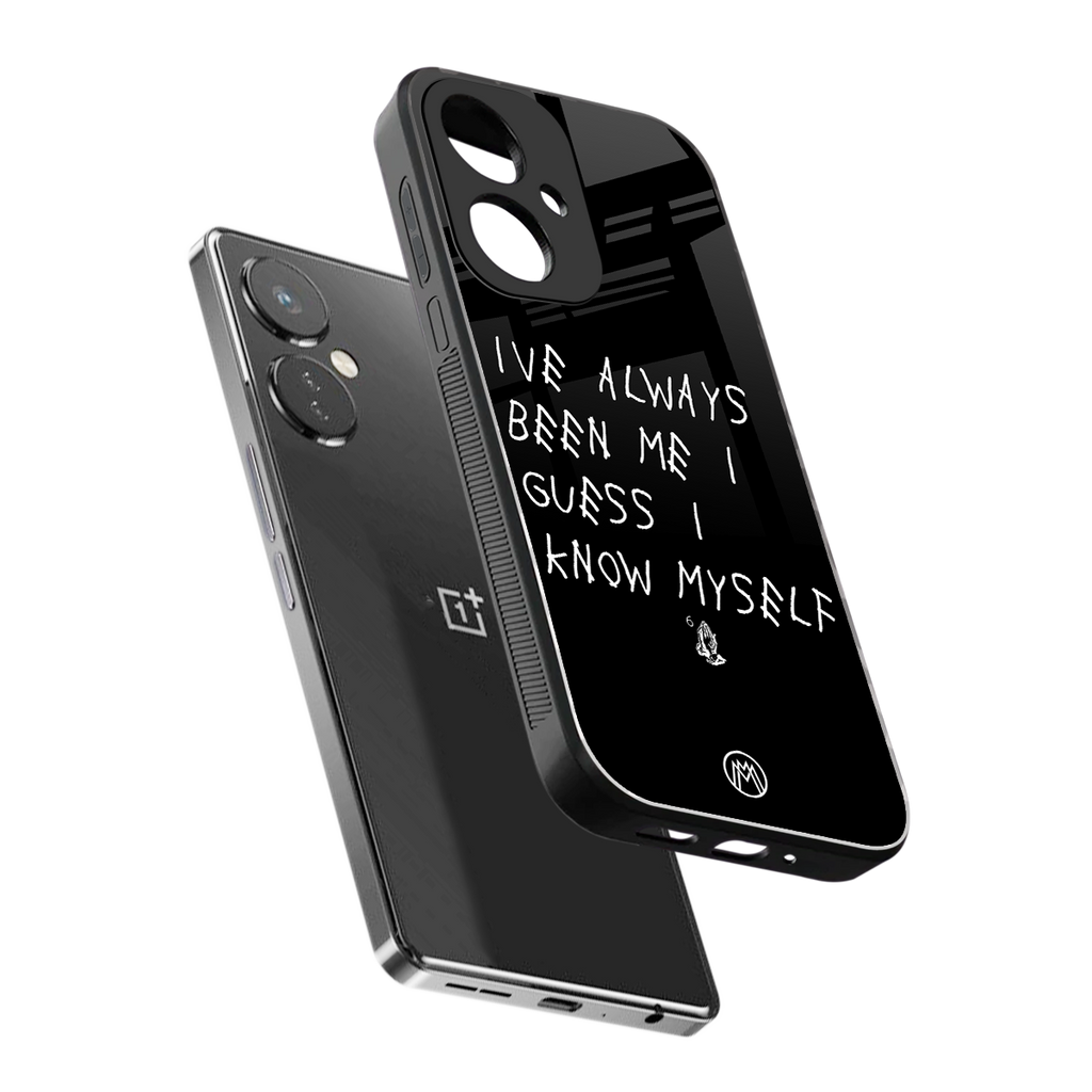 being myself back phone cover | glass case for oneplus nord ce 3