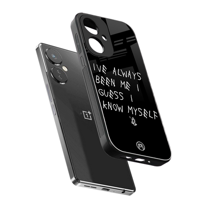 being myself back phone cover | glass case for oneplus nord ce 3