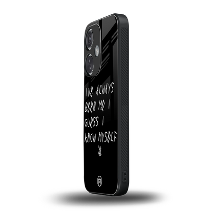 being myself back phone cover | glass case for oneplus nord ce 3