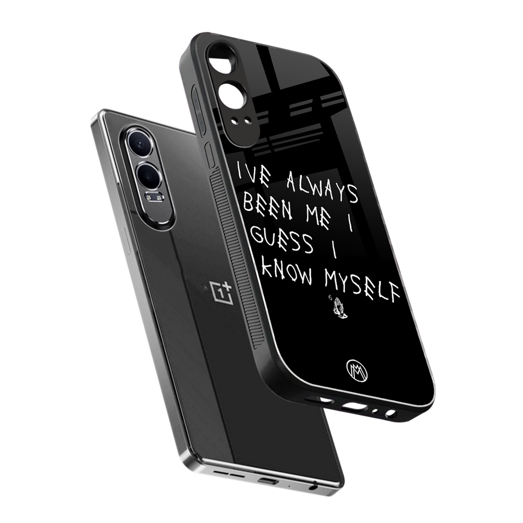 being myself back phone cover | glass case for oneplus nord ce 4 lite