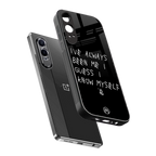 being myself back phone cover | glass case for oneplus nord ce 4 lite