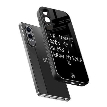 being myself back phone cover | glass case for oneplus nord ce 4 lite